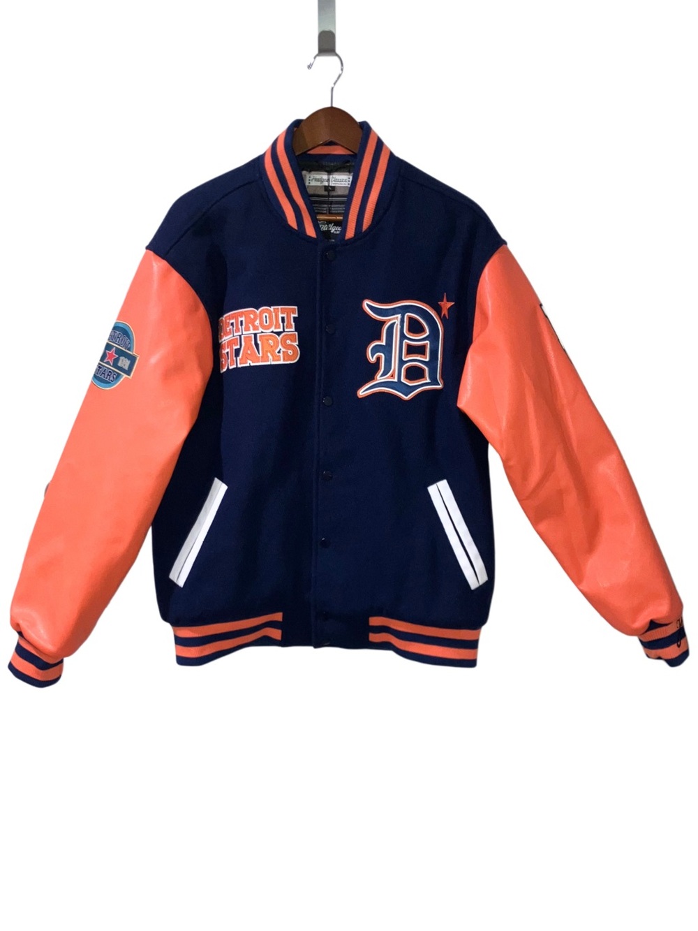 1919 Detroit Stars Baseball Negro League Varsity Jacket Headgear Classics XL